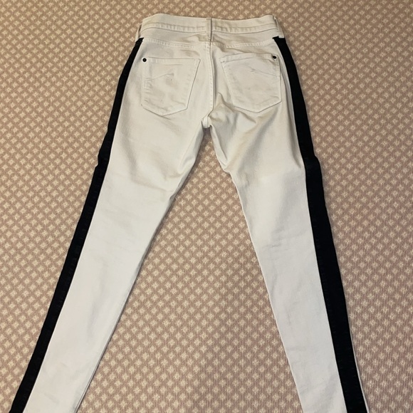 James Jeans twiggy jeans. White with black stripe. - Picture 6 of 6